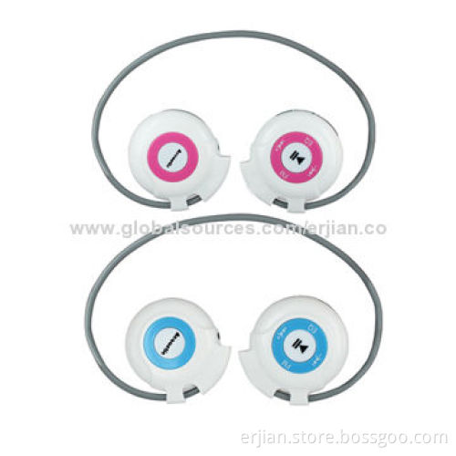 Sports MP3 Player Mini Bluetooth Headset, Built-in Microphone, FM Radio and microSD Card Reader
